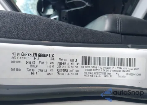 2014 Dodge Durango Sxt from USA, damaged, VIN 1C4RDJAG3EC278488